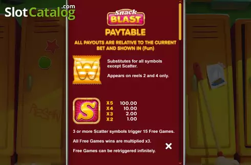 Скрин5. Snack Blast слот