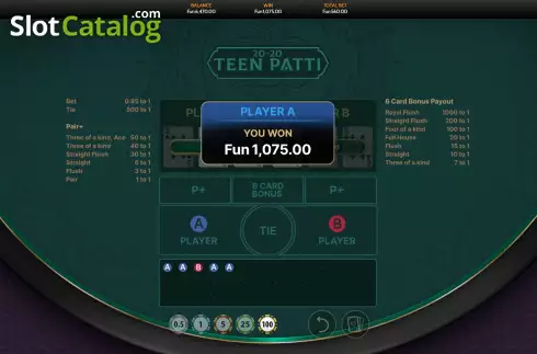 Скрин3. Teen Patti 2020 (OneTouch) слот