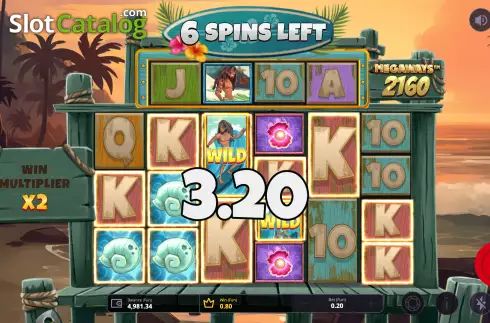Скрин7. Wild Waves Megaways слот