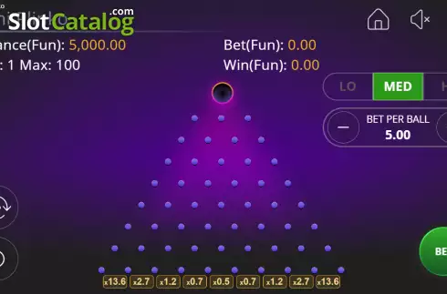Скрин2. Mini Plinko слот