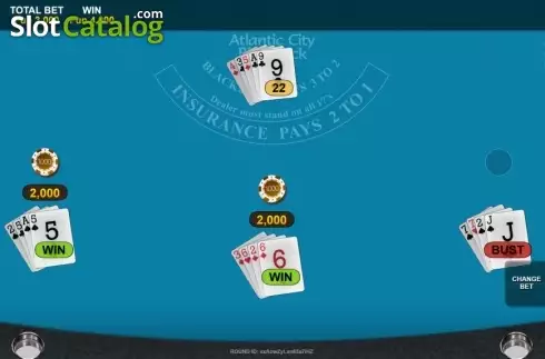 Скрин4. High Roller Atlantic City Blackjack слот