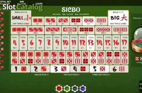 Скрин2. High Roller Sic Bo слот