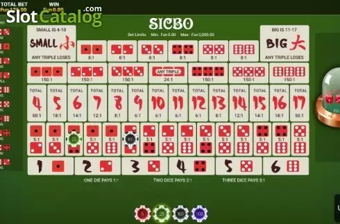 Скрин3. High Roller Sic Bo слот