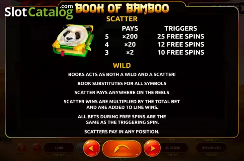 Скрин5. Book of Bamboo слот