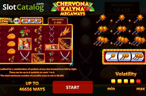Скрин2. Chervona Kalyna Megaways слот