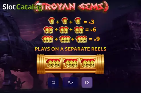 Скрин8. Troyan Gems слот