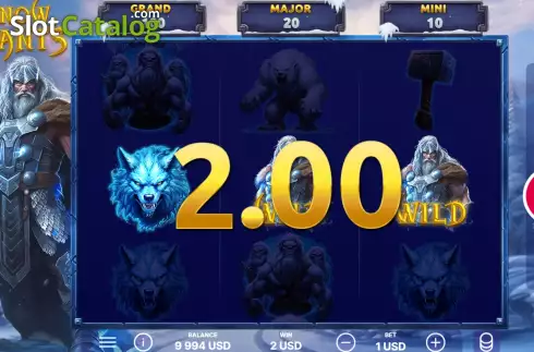 Скрин3. Snow Giants слот