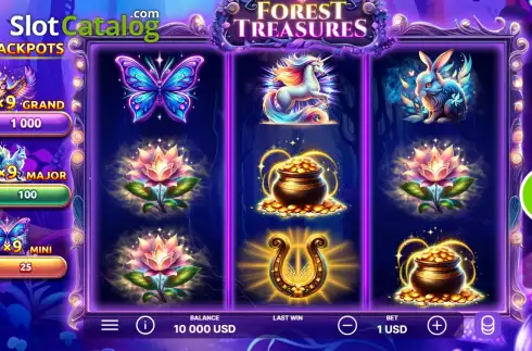 Скрин2. Forest Treasures слот