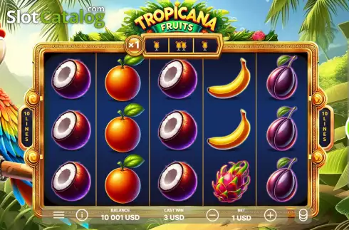 Скрин2. Tropicana Fruits слот