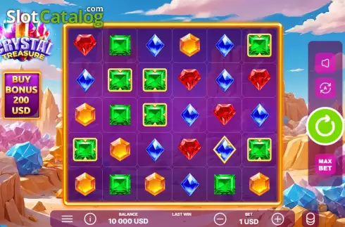 Скрин2. Crystal Treasure (Onlyplay) слот