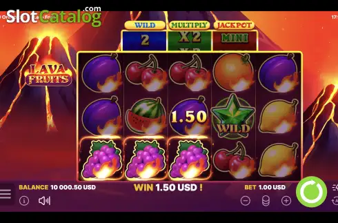 Скрин3. Lava Fruits слот