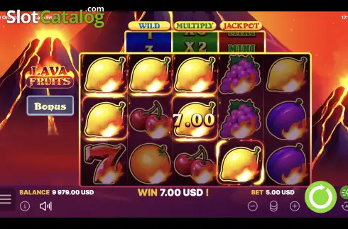 Скрин5. Lava Fruits слот