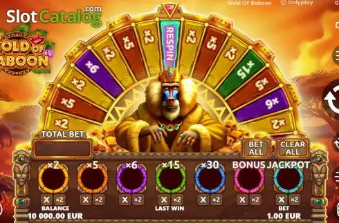 Скрин3. Gold of Baboon слот