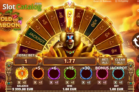 Скрин4. Gold of Baboon слот