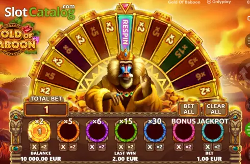Скрин5. Gold of Baboon слот