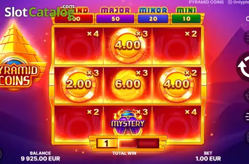 Скрин3. Pyramid Coins слот