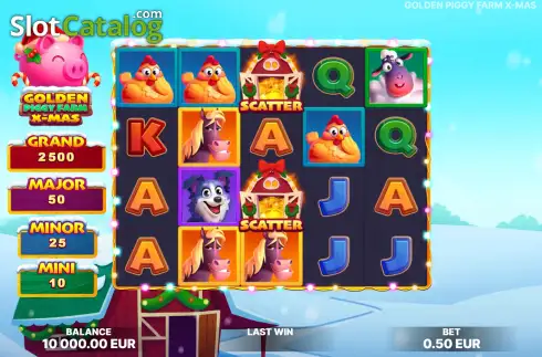 Скрин2. Golden Piggy Farm X-Mas слот