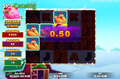 Скрин3. Golden Piggy Farm X-Mas слот