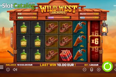 Скрин2. Wild West Jackpot слот