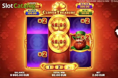 Скрин3. Clover Treasure: Hold&Win слот