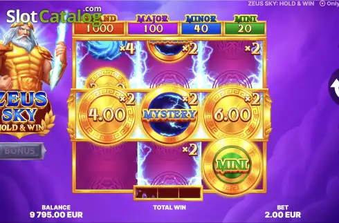 Скрин3. Zeus Sky: Hold & Win слот