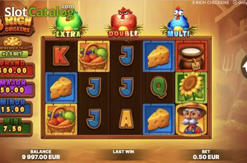 Скрин2. 3 Rich Chickens слот