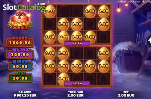 Скрин3. 3 Rich Chickens слот