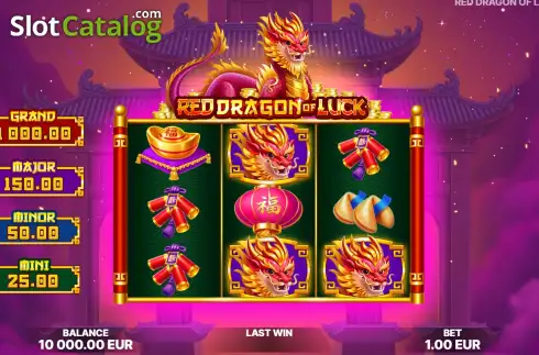 Скрин2. Red Dragon of Luck слот