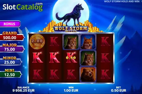Скрин3. Wolf Storm: Hold & Win слот