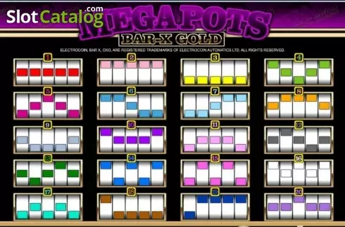 Скрин5. Mega Pots Bar-X Gold (OpenBet) слот