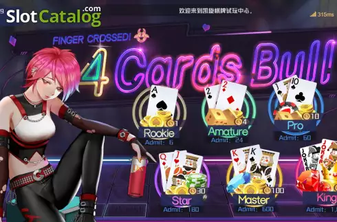 Скрин2. Four Cards Bull слот