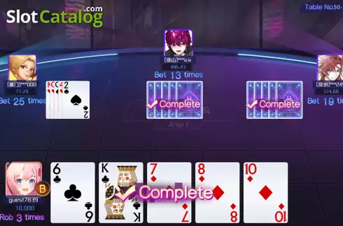 Скрин4. Four Cards Bull слот
