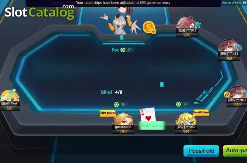 Скрин2. Texas Hold’em V8 слот