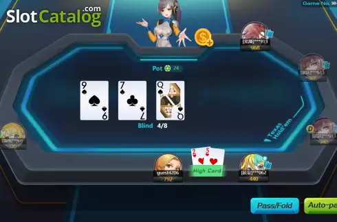 Скрин3. Texas Hold’em V8 слот