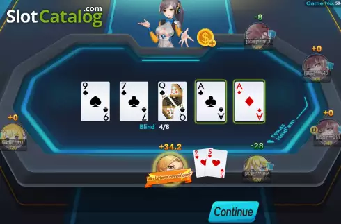 Скрин4. Texas Hold’em V8 слот