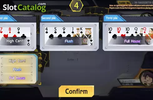 Скрин4. Thirteen Cards слот