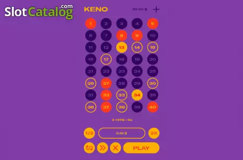 Скрин3. Keno (Orbital Gaming) слот