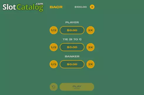 Скрин2. Baccarat (Orbital Gaming) слот