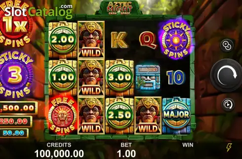 Скрин3. Aztec Might Cash Spree слот