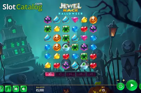Скрин3. Jewel Race Halloween слот