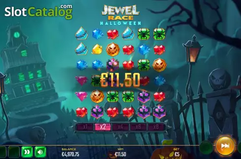 Скрин5. Jewel Race Halloween слот