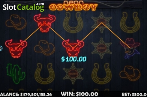 Скрин3. Neon Cowboy слот