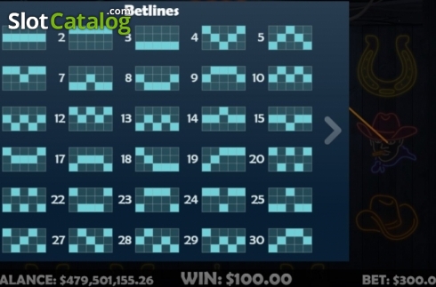 Скрин6. Neon Cowboy слот