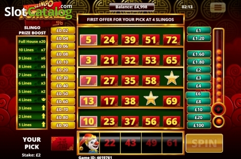 Скрин3. Slingo Fortunes слот