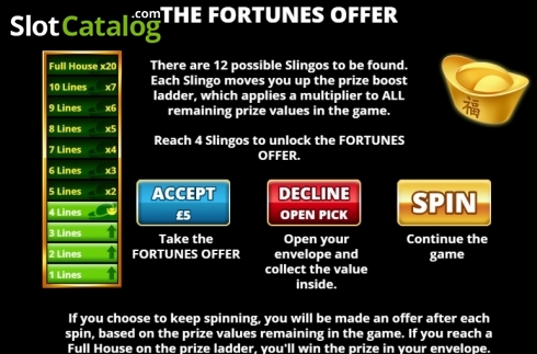 Скрин6. Slingo Fortunes слот