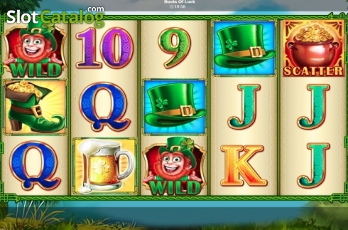 Скрин2. Boots Of Luck слот