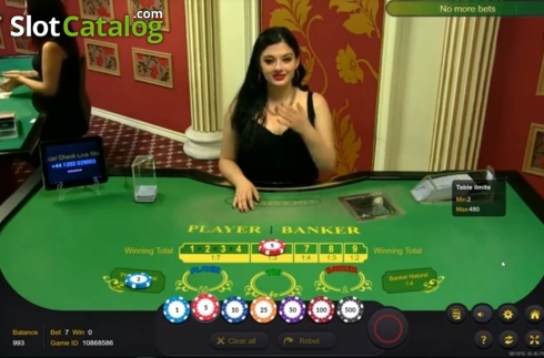 Скрин2. Knockout Baccarat Live Casino слот