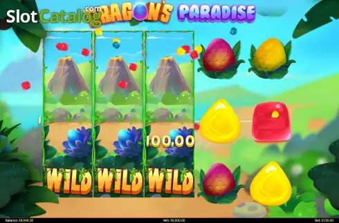 Скрин3. Dragons Paradise слот