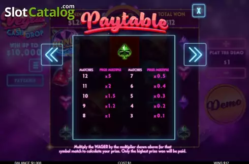 Скрин6. Vegas Cash Drop слот