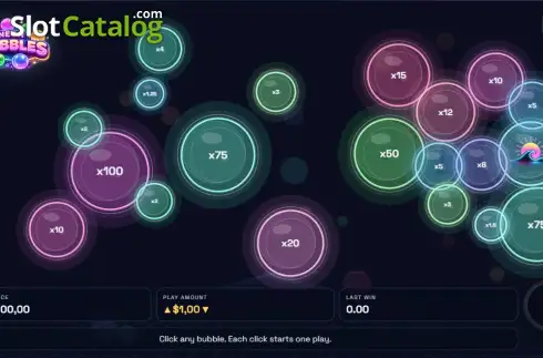 Скрин2. Neon Bubbles слот